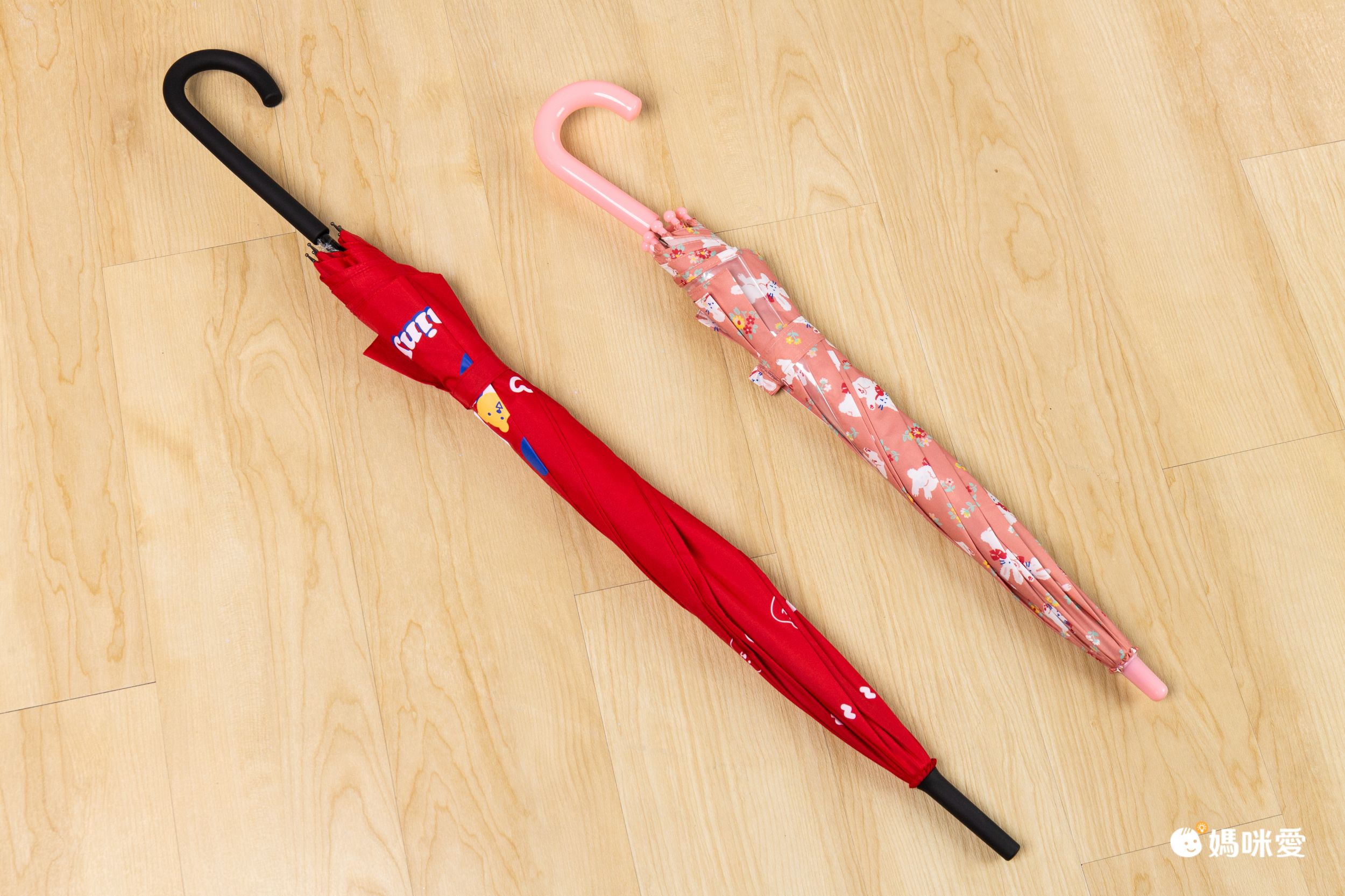 韓國 Daily Like - 直立式長雨傘-含羞草-深綠