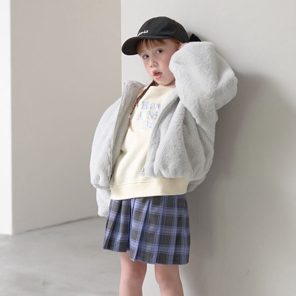 日本 Lycee mine - 泰迪熊蓬鬆感連帽外套-卡其米