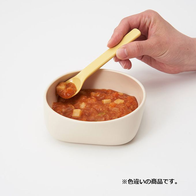 akachan honpo - 四邊有角易舀取！吃得乾乾淨淨 幼兒餐具-香蕉黃