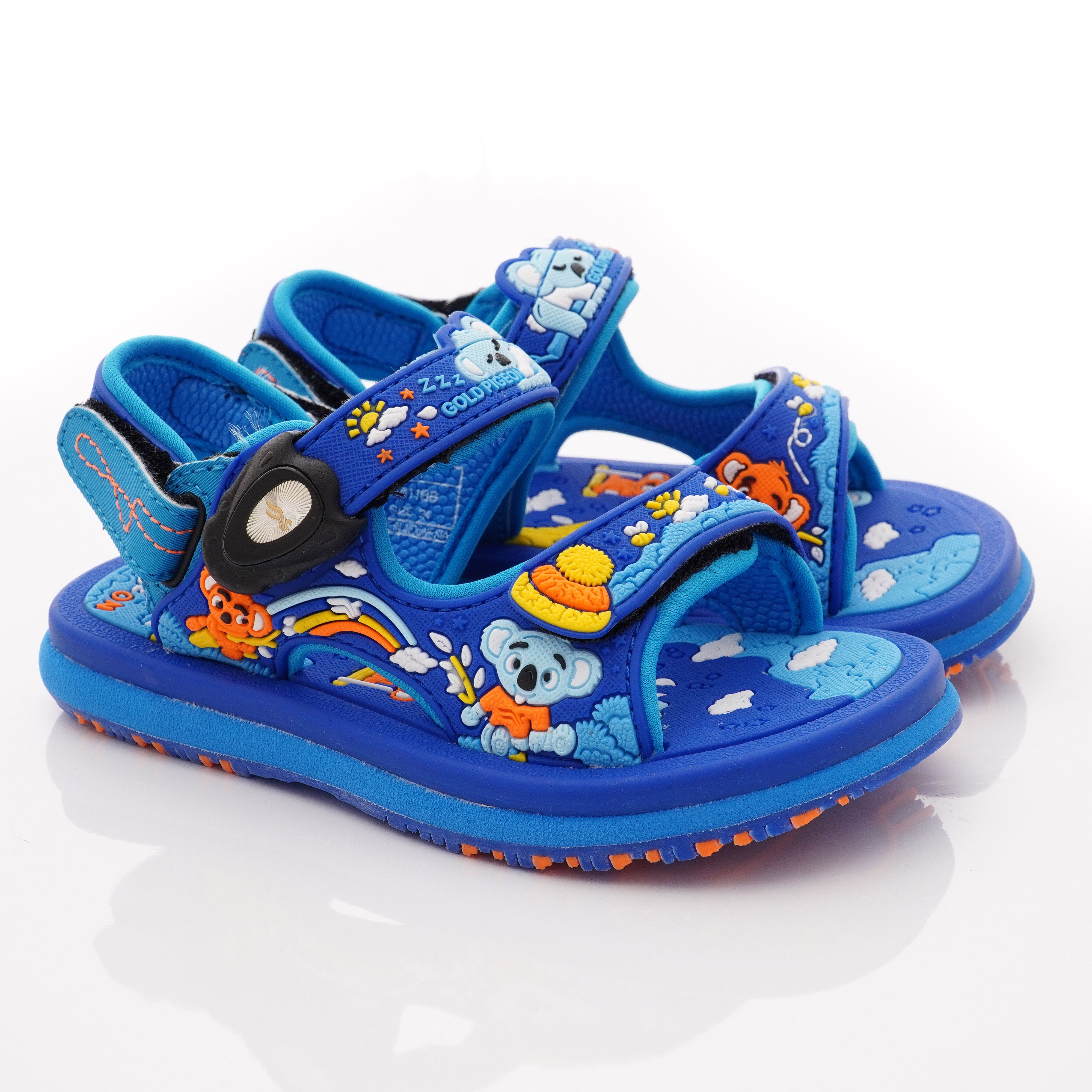 G.P - 造型磁扣兩穿涼拖鞋款(中小童段)-寶藍