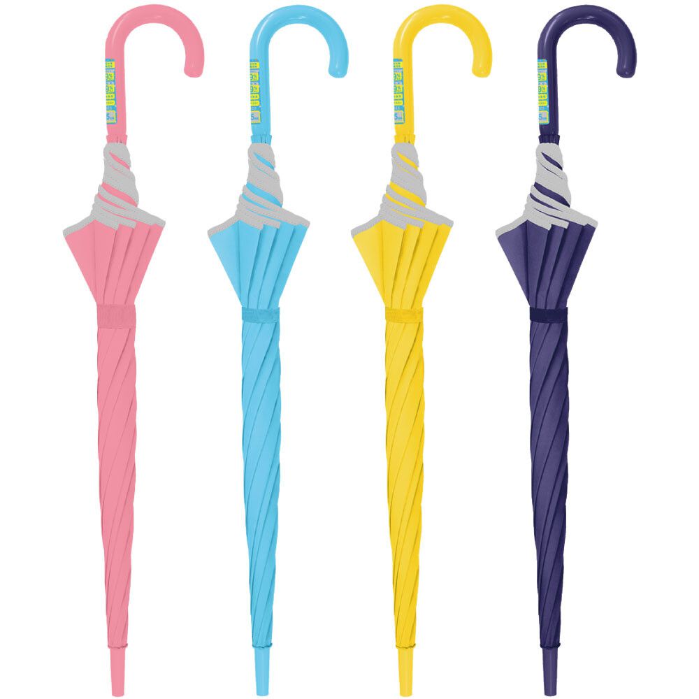 日本中谷 - 抗UV 99%遮光晴雨兩用兒童直傘-素色-水藍 (50cm(身高115-125cm))