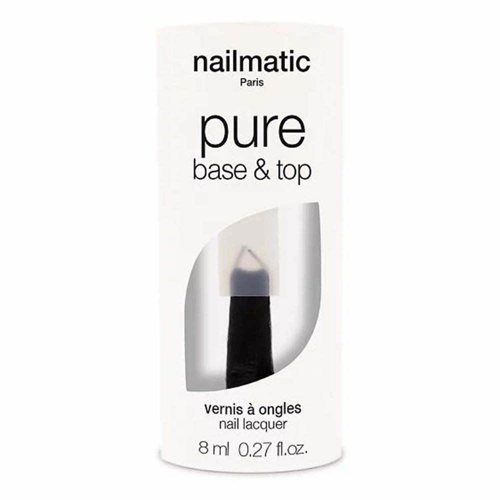 Nailmatic - Nailmatic 純色生物基經典指甲油-BASE & TOP 2合一-透明-8ml