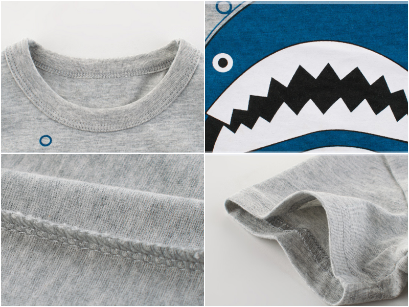 短袖棉T-鯊魚吐泡泡