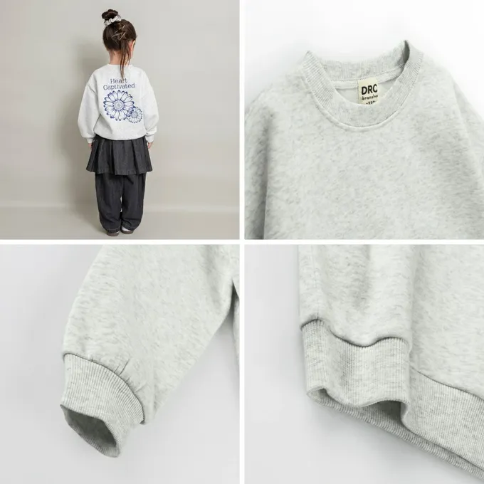 日本 BRANSHES - 裏起毛 可愛女孩縮口長袖上衣-滿版小熊-奶油黃