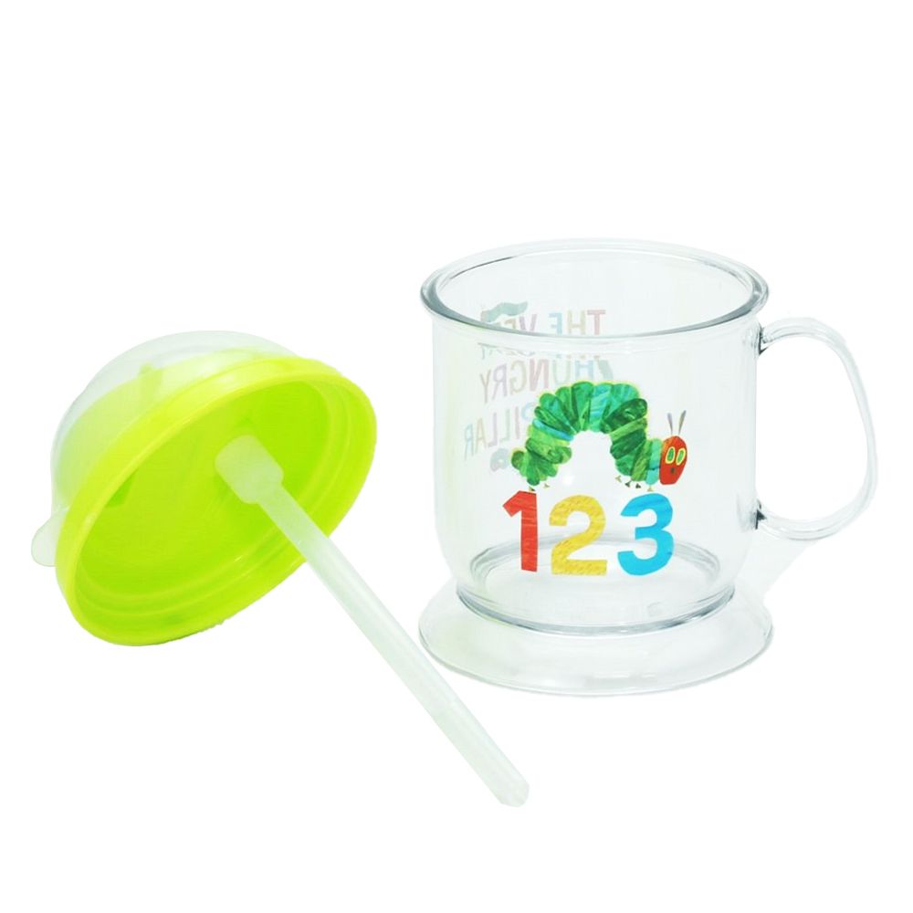 上誼文化 - 好餓的毛毛蟲幼兒學習水杯-280ml附吸管