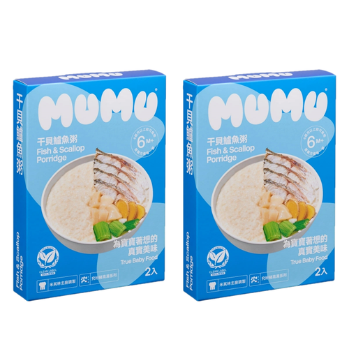 MUMU - 干貝鱸魚粥150gx2包X2盒