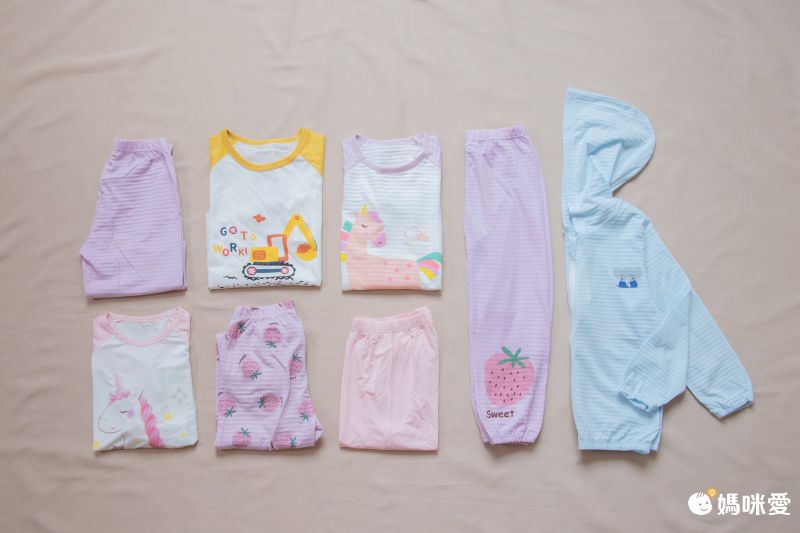 MAMDADKIDS - 莫代爾七分袖套裝/家居服-浪漫獨角獸-粉紅色