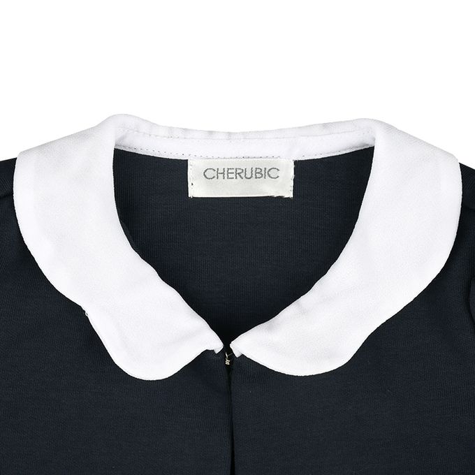 akachan honpo - 夾克-附胸花-深藍色