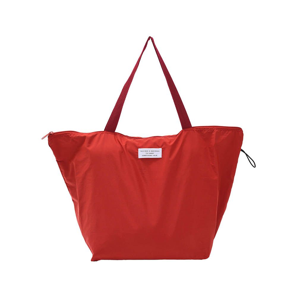 簡約便利大容量保冷購物袋-紅-長54x寬25x高34cm