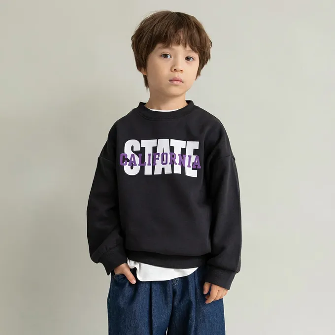 日本 BRANSHES - 裏起毛 舒適縮口長袖上衣-法鬥狗狗-濃綠