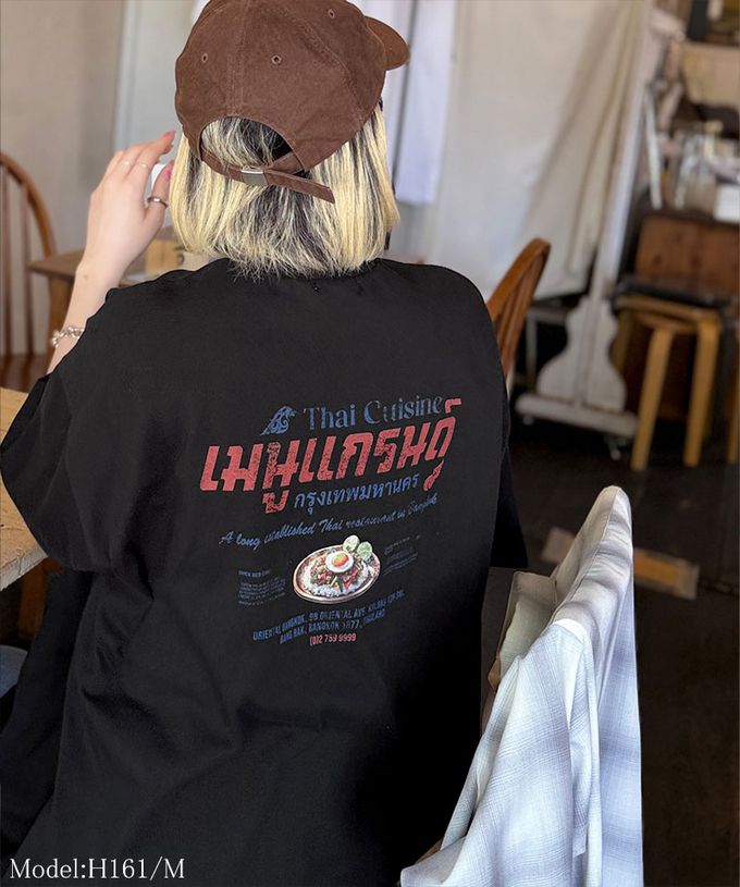 日本 Classical Elf - Java 純棉泰國風印花寬鬆短袖T恤-水藍