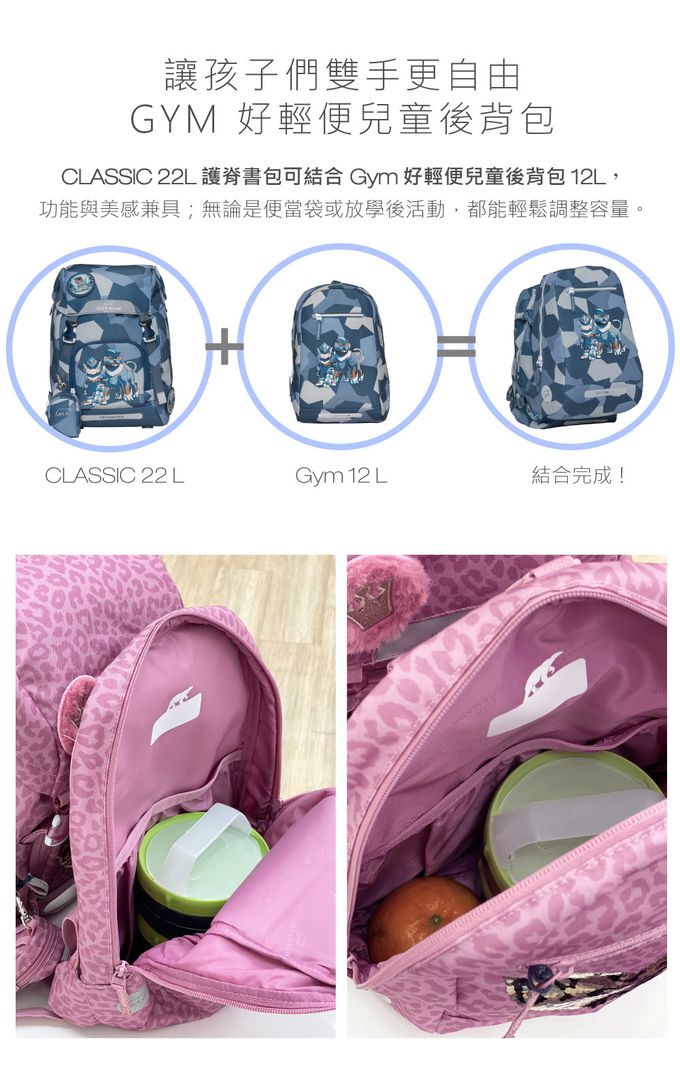 Beckmann - Classic 兒童護脊書包 22L - 獨角獸Family