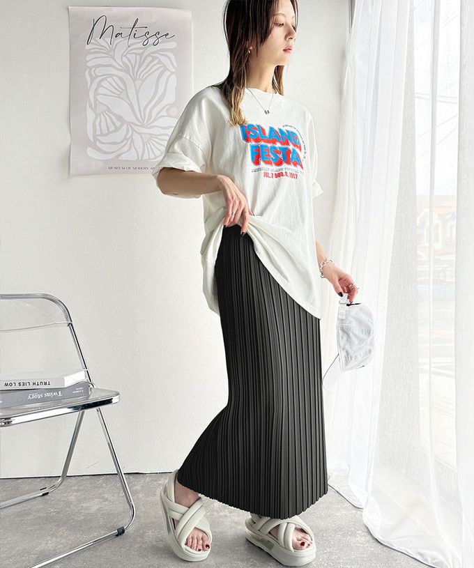 日本 Classical Elf - 喬其紗優美線條修身長裙-淺灰杏