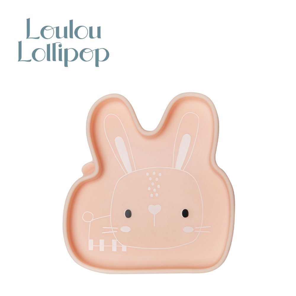 Loulou Lollipop - 加拿大 動物造型 防滑矽膠餐盤-甜心邦尼
