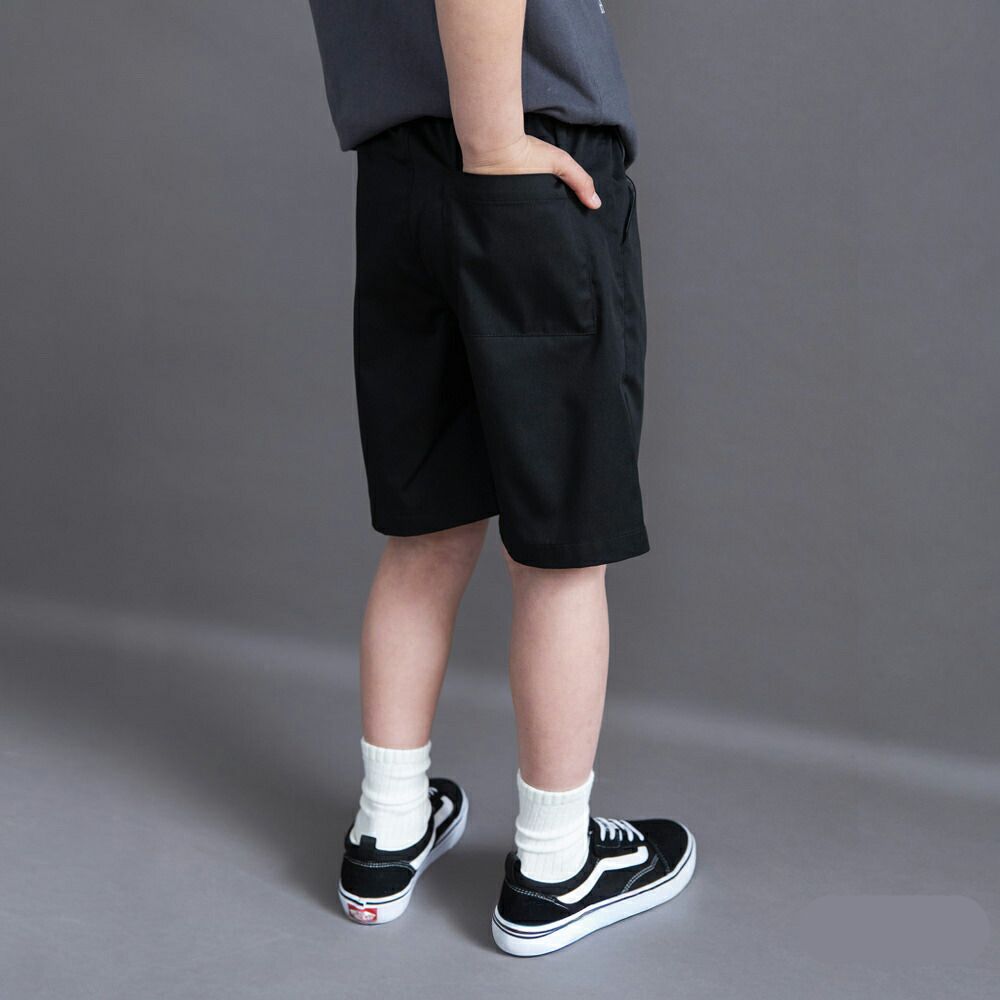 挺版帥氣百搭五分褲-素色-黑