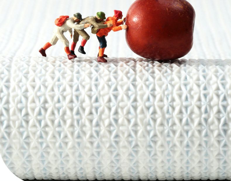 快速吸水植絨浴室腳踏墊-Hello雲朵-灰色 (45x75cm)