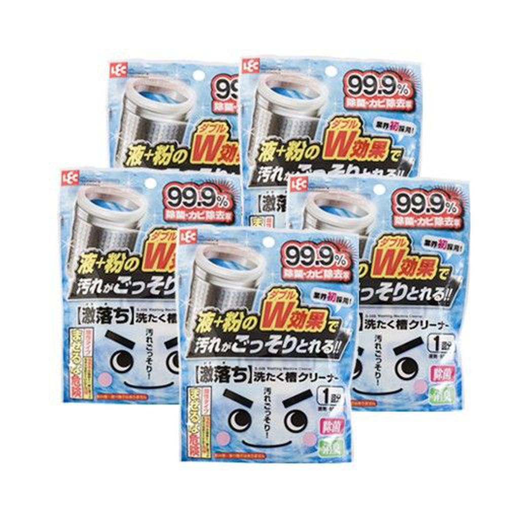 日本 LEC - 洗衣槽清潔劑5入組-140g x 5包