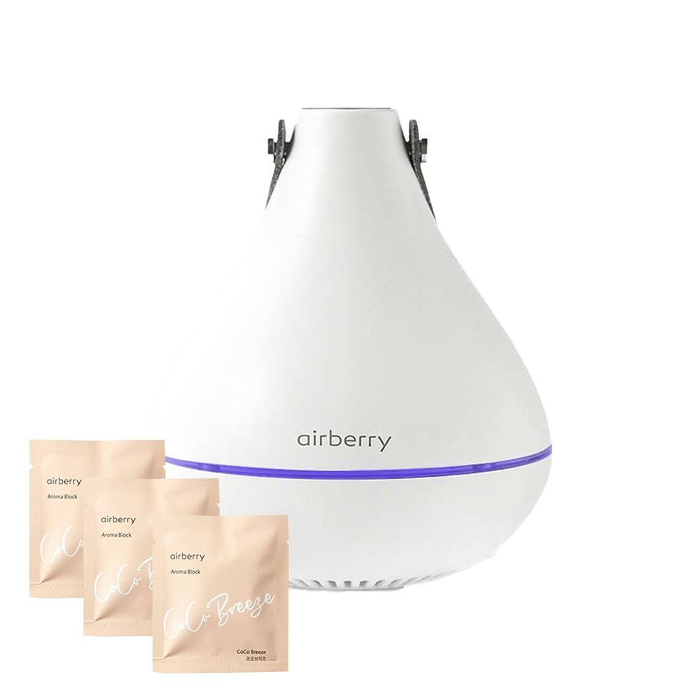 韓國 airberry - 智能衣櫃香氛/空氣循環機(附香氛片3個)-貴族香水