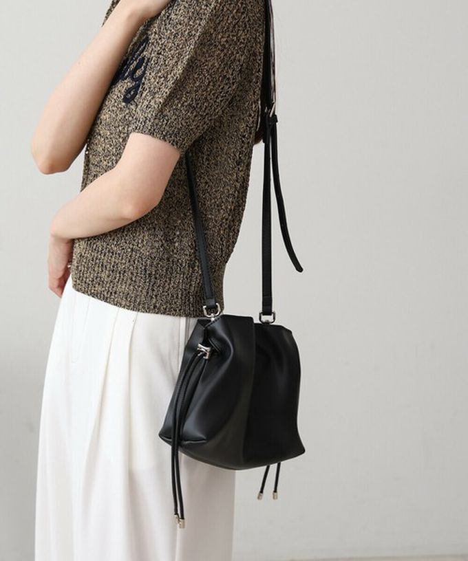 日本 Bab - 輕巧抽繩可愛感側背小包-淺藍