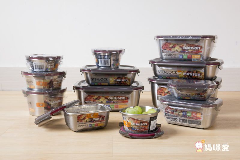 分隔不混味！韓國 Cuitisan 酷藝師保鮮盒 可微波的不銹鋼！