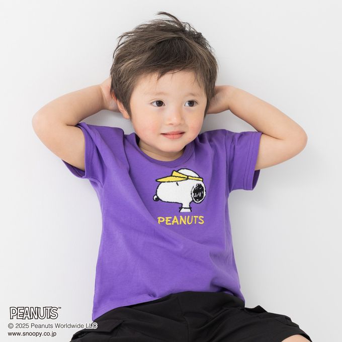 日本 Chil2 - SNOOPY限定短袖上衣-彈吉他-白x黑