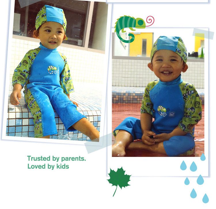 Splash About 潑寶 - UV Combie 兒童防寒泳裝-國王變色龍