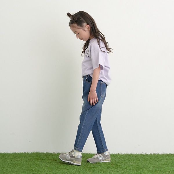 日本 b-ROOM - 英文標語休閒短袖上衣-NICE-奶油黃