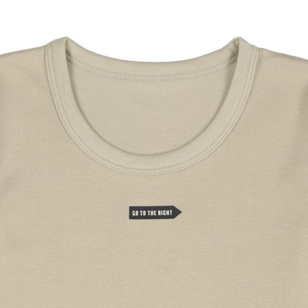 日本西松屋 - 棉混保暖長袖上衣內搭3件組-美味飯糰