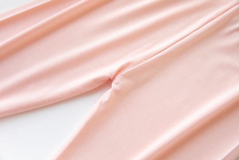 FANMOU - 莫代爾透氣七分內搭褲-甜美花朵-灰色-滾邊顏色隨機