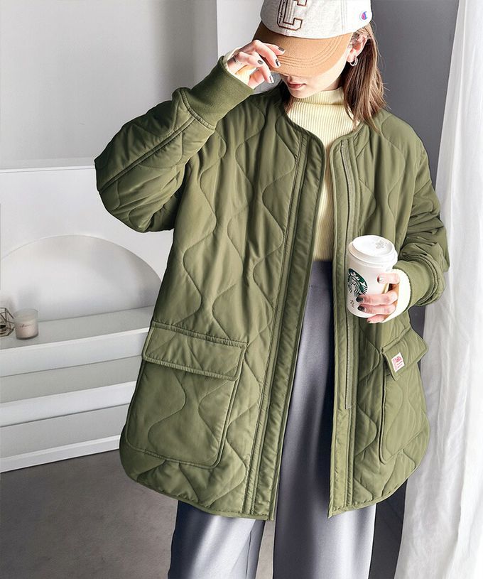 日本 Classical Elf - 超強8way 聯名雙面絎縫寬版外套(帽可拆)-象牙