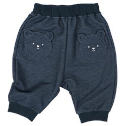 akachan honpo - 7分褲-動物造型口袋-深藍色