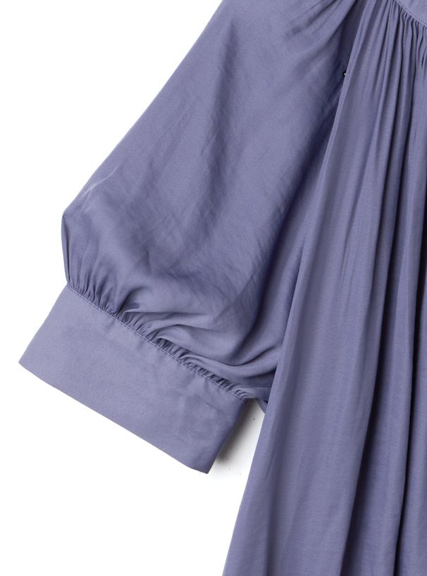 日本 GRL - 百搭立領泡泡短袖上衣-深棕粉 (F)