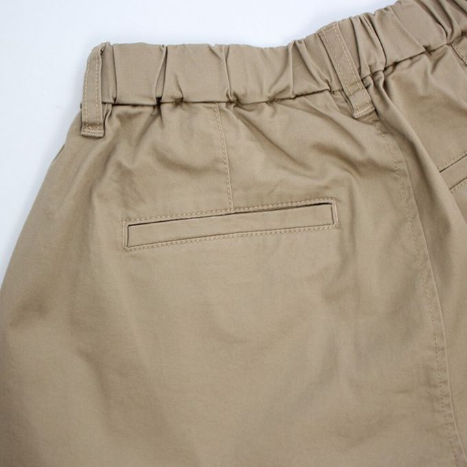 日本女裝代購 - [熱銷款] 超藏肉休閒錐形美腿褲-卡其