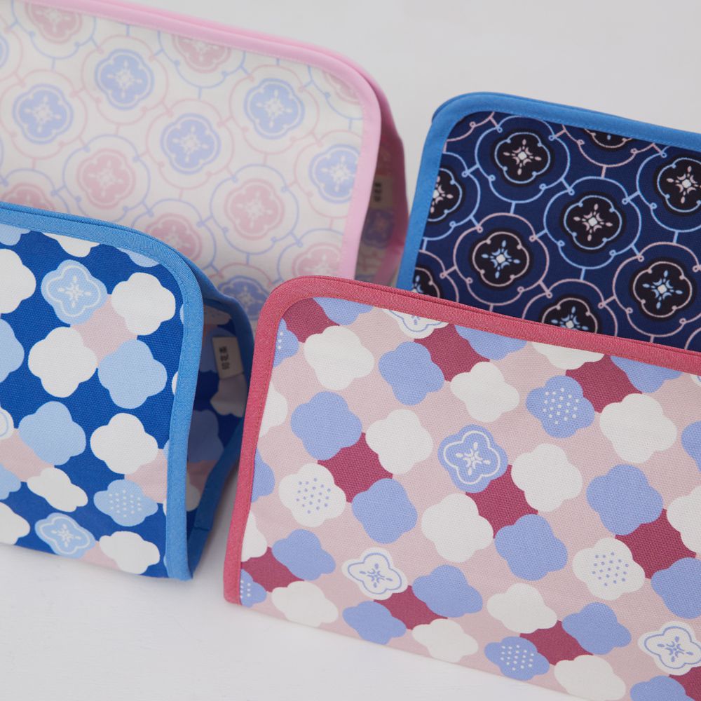 印花樂 inBlooom - 小屋面紙套-玻璃海棠2號-霧花粉 (23.5 x 17.5 x 11 cm)