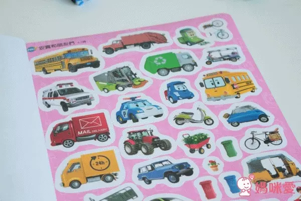 ❤ 波力交通工具 sticker book ❤