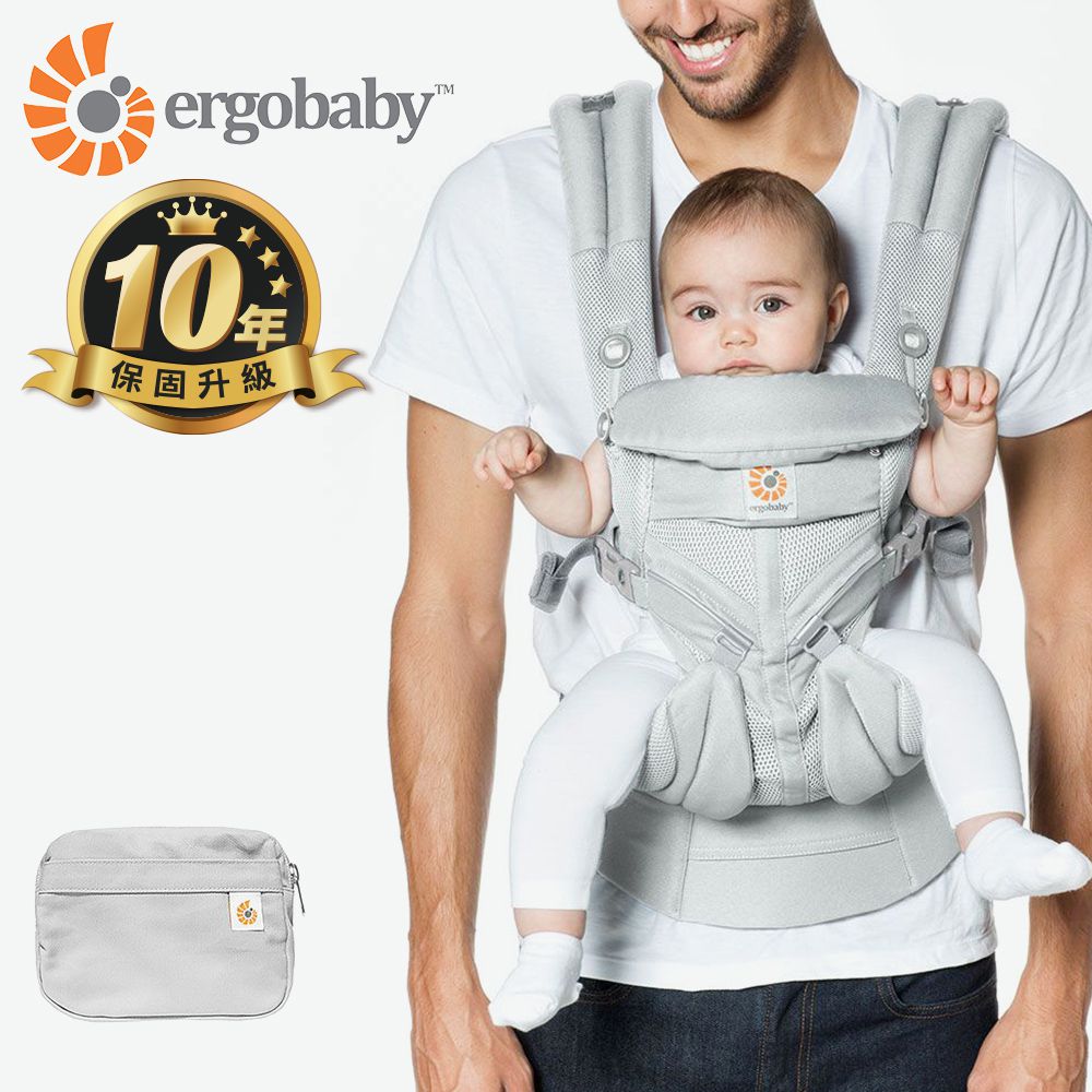 美國 ergobaby - Omni全階段型四式360嬰兒揹巾/揹帶-透氣款-灰色