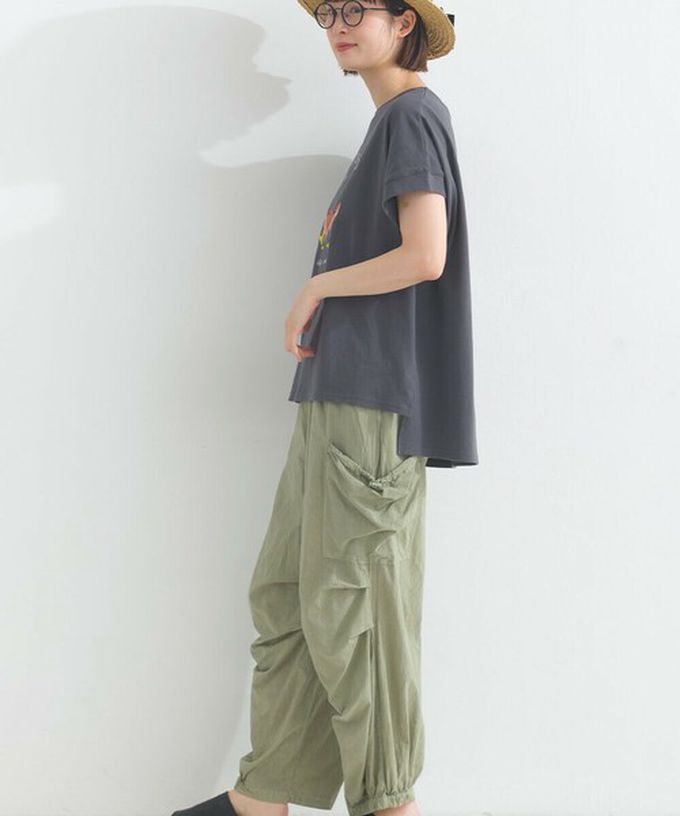 日本 Lupilien - 16OE天竺棉 臘腸狗印花短袖上衣-白