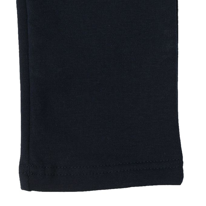 akachan honpo - 10分長經典褲 裏起毛-一般合身款-深藍色