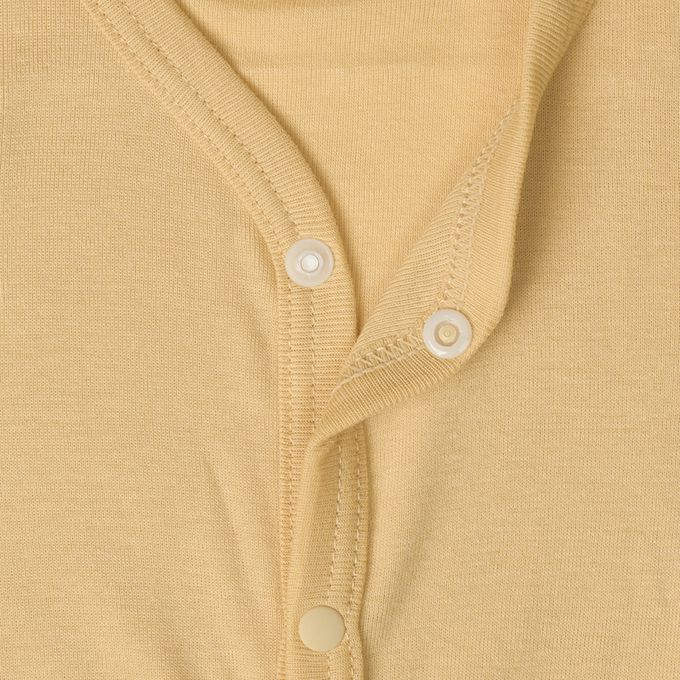 akachan honpo - 短袖速乾包屁衣2件組-前開式 氣球-黃色