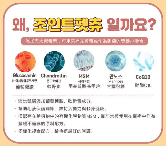 韓國 沛比凱瑞 - 葡萄糖胺起司條-180g/36條(寵物零食/寵物營養品/狗零食/起司/關節/保健)