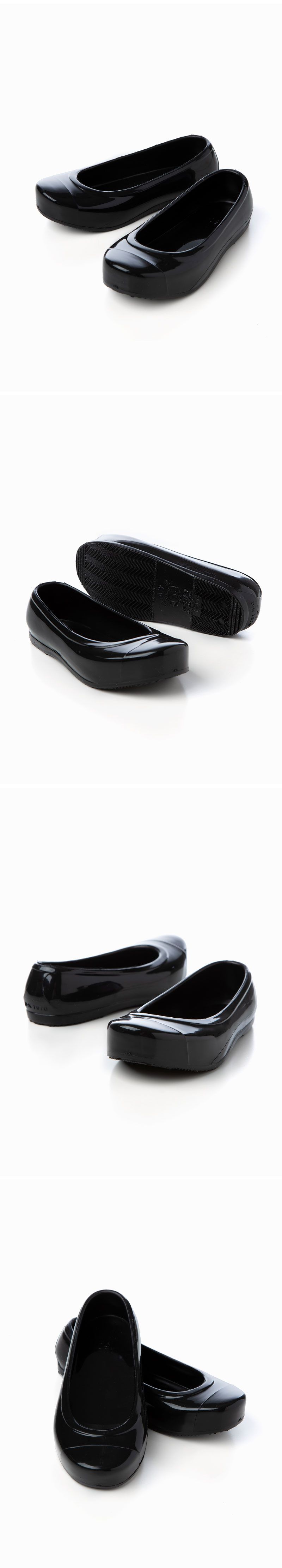 韓國 OZKIZ - 黑色返校日膠鞋-黑