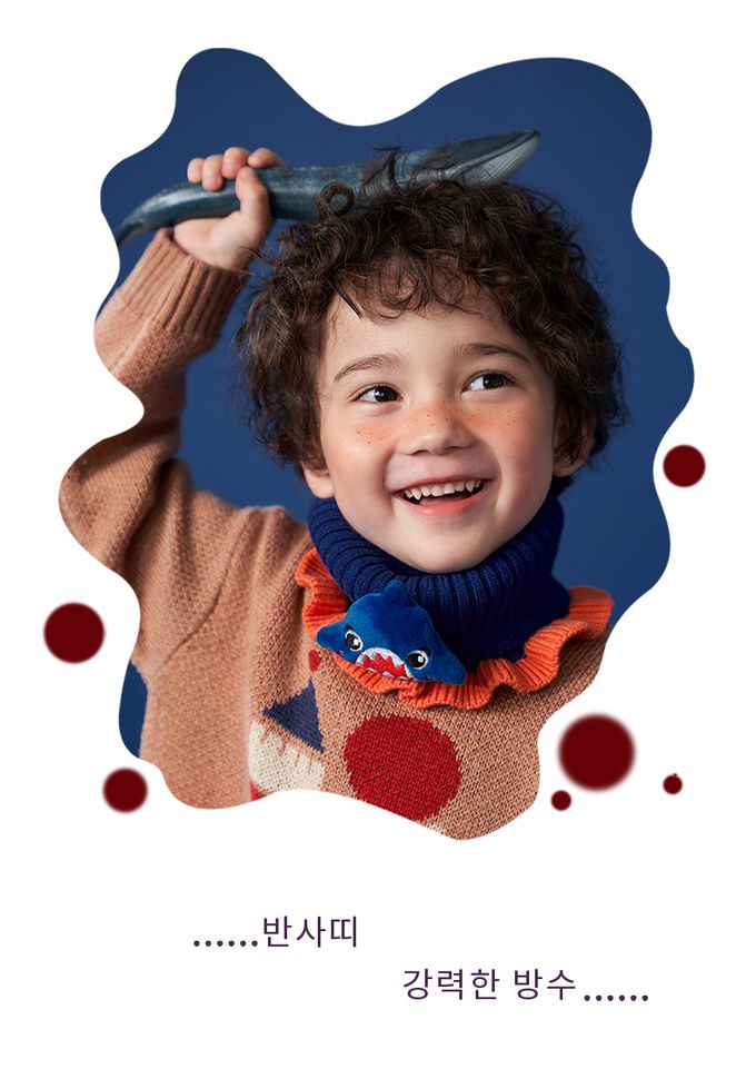 kocotree - 針織保暖圍脖-麋鹿 (均碼 (建議6個月-9歲))