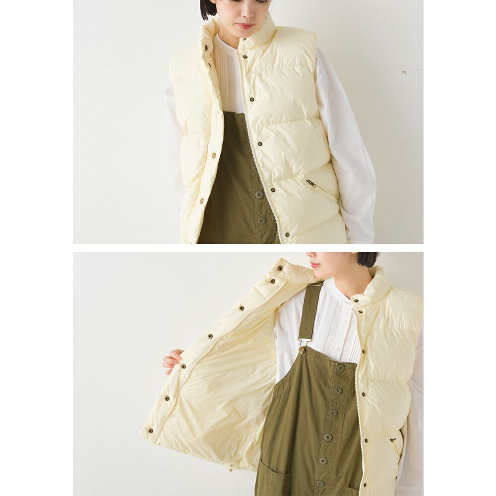 日本 OMNES - 90%羽絨輕量保暖背心-黑