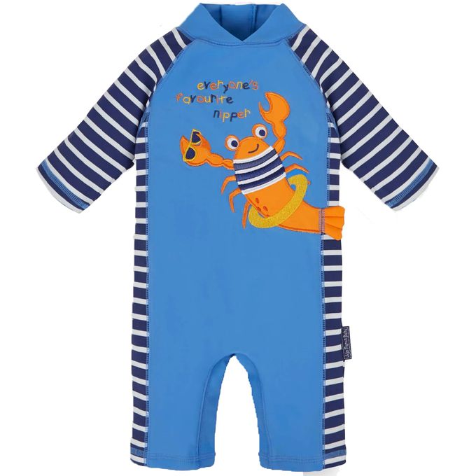 英國 JoJo Maman BeBe - 嬰幼兒/兒童連身式防曬泳裝-大龍蝦