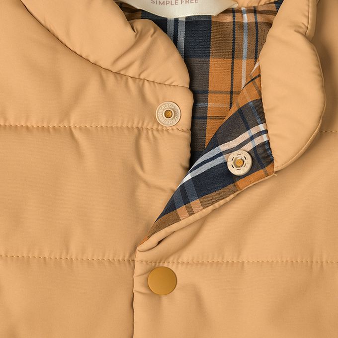 akachan honpo - 鋪棉背心-淺卡其色