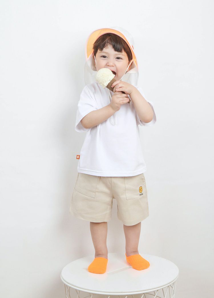 韓國 Babyblee - 抗UV遮陽板遮脖防曬帽-粉紅 (頭圍：L(50-54cm))