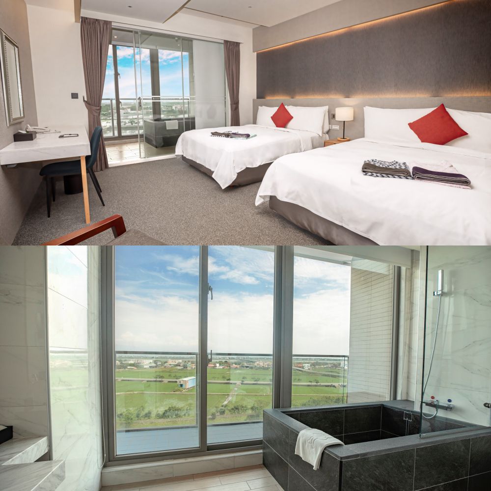 【2025旅展專案】平日四人房一泊一食(嵐山景雙床房) (寄送實體券)-使用期限至2026/10/12