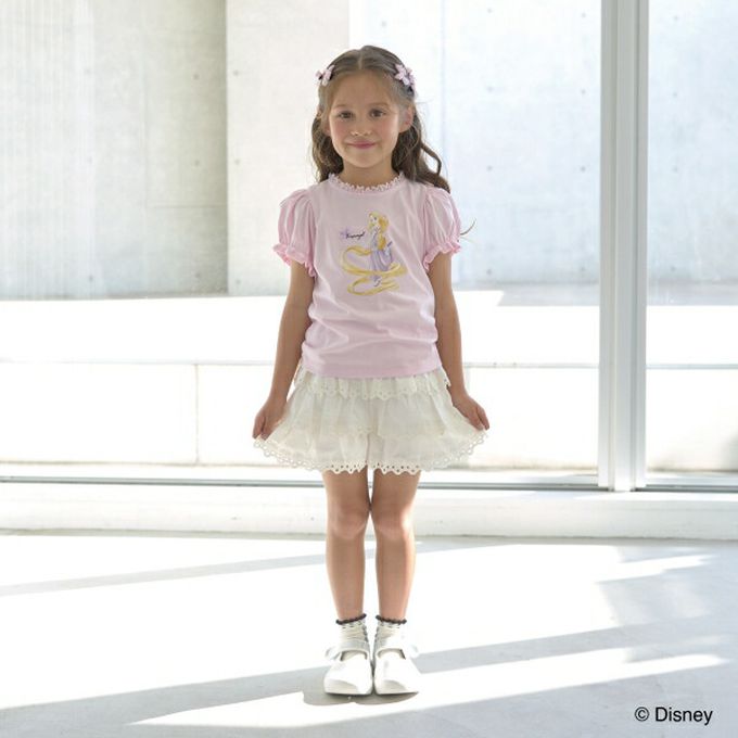 日本 Lycee mine - 滿滿層次蕾絲短裙-(內襯安全褲)-粉紅