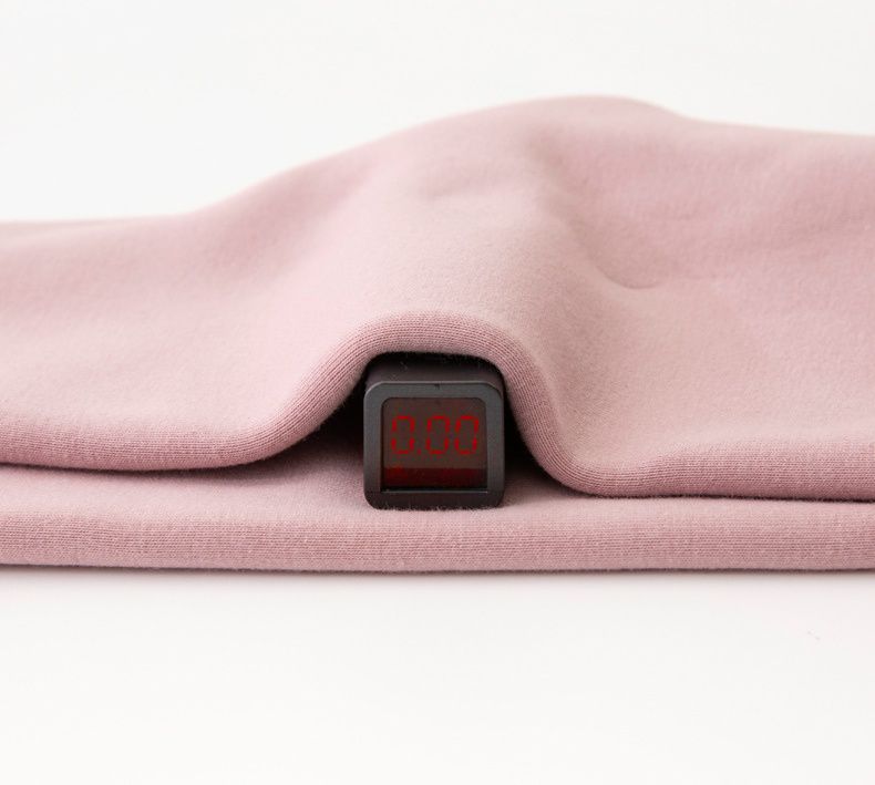 FANMOU - 加絨腰鬆緊內搭褲-蝴蝶結-黑色