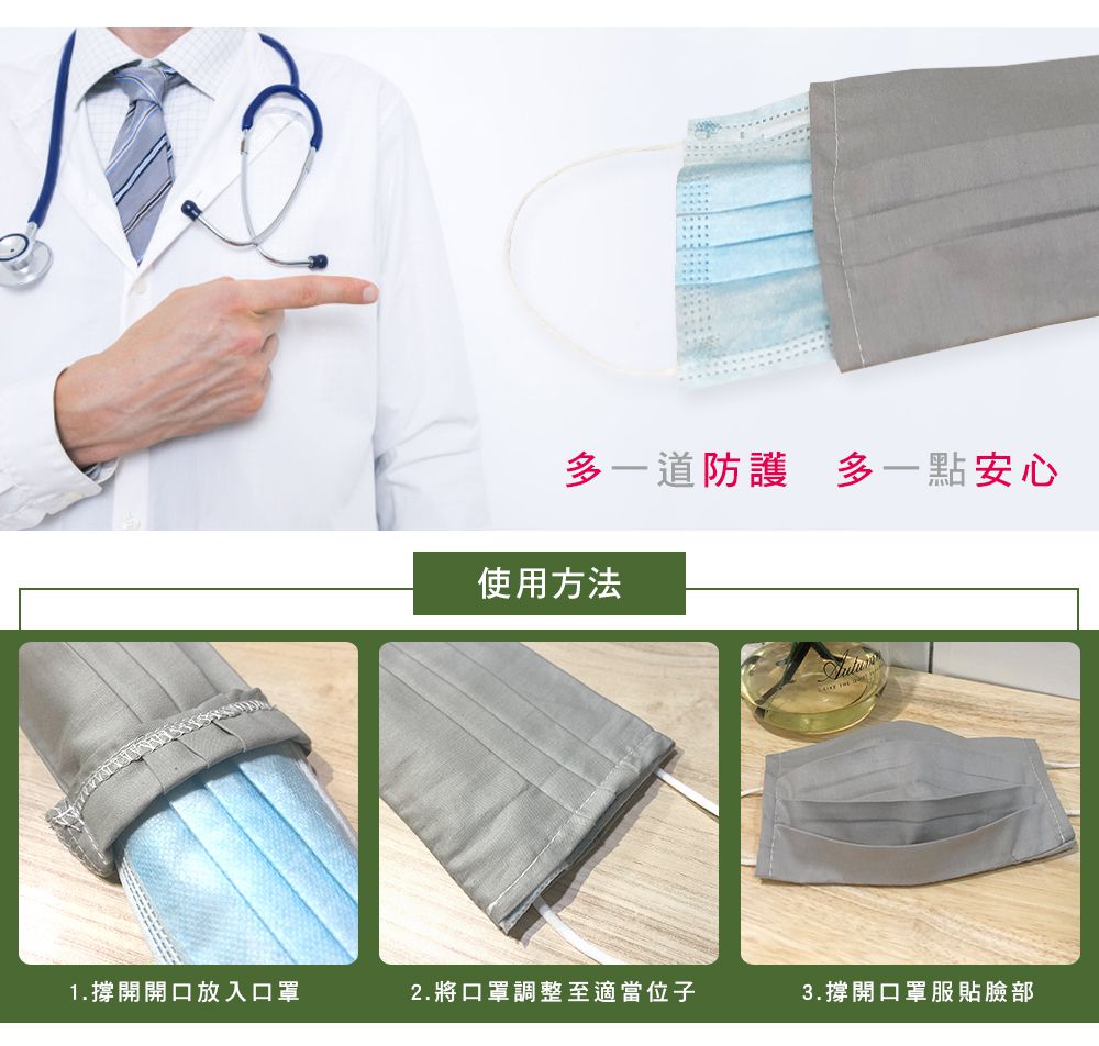 台灣製 純棉布口罩套 ｜多一道防護，多一點安心！